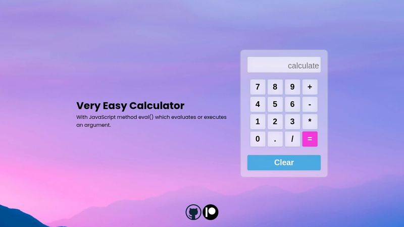 Beautiful JavaScript calculator