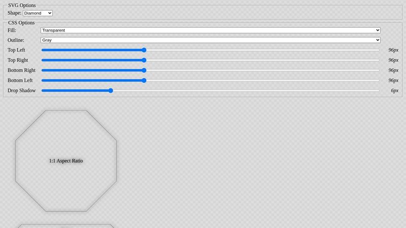 Pure CSS Corner Shapes