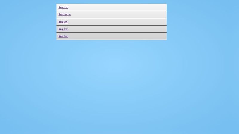 CSS Animated Drop Down Menu