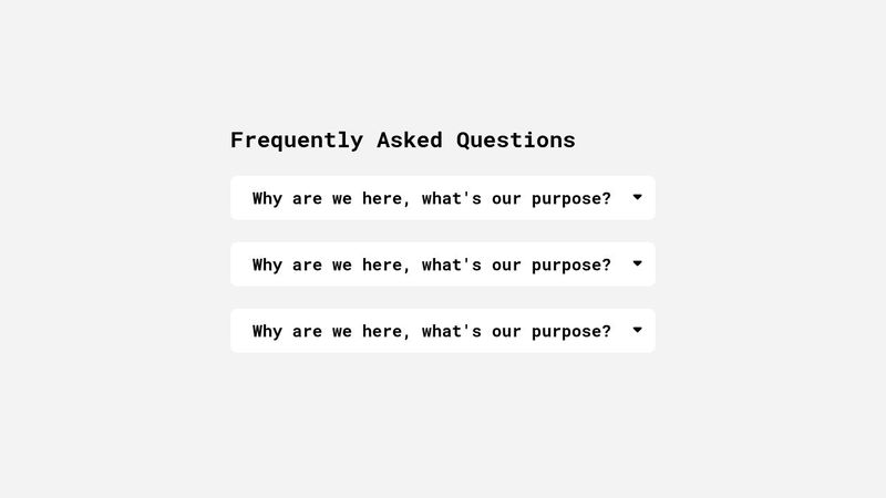 faq toggle codepen