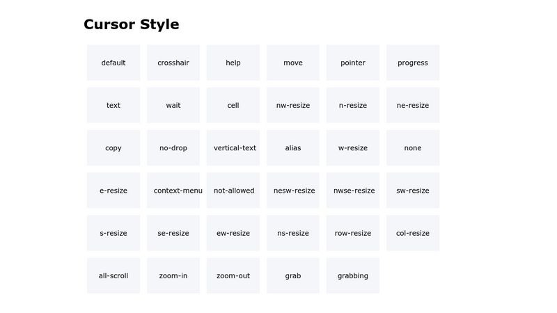 css-cursor-style