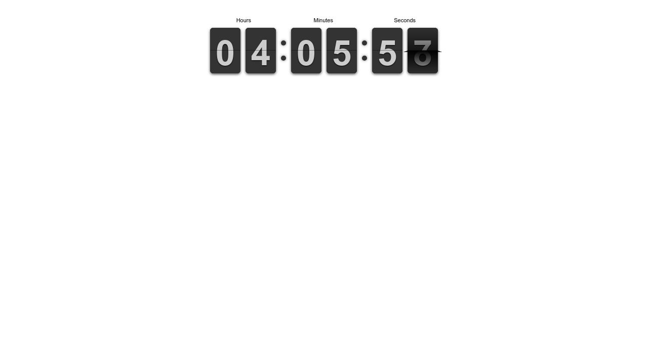 Retro Flipping Countdown Timer In JavaScript - flipdown.js