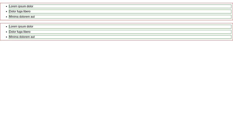 nested css