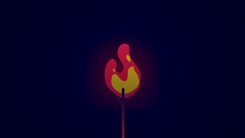 Fire - Simple 2D + CSS animation