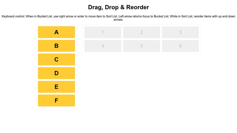 Drag, Drop & Reorder - Draggable JS