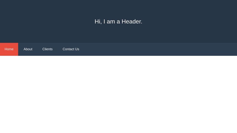 A very simply but cool navbar (+header)