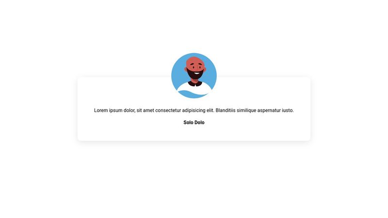 How to create a testimonials card with html and css