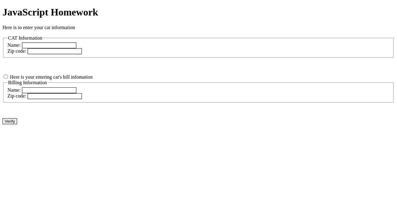 JS-Form Homework