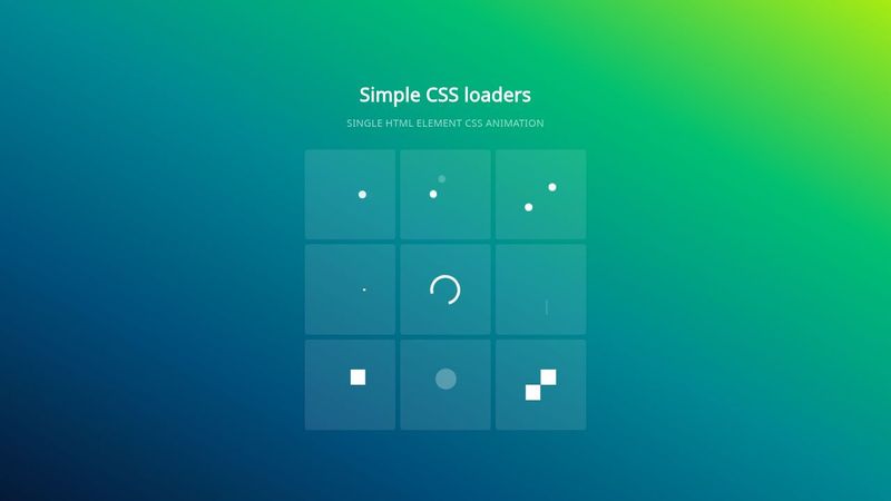 Simple CSS loaders
