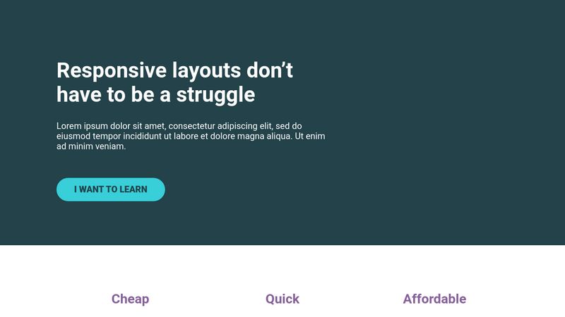 Conquering Responsive Layouts - Flexbox Challenge #1