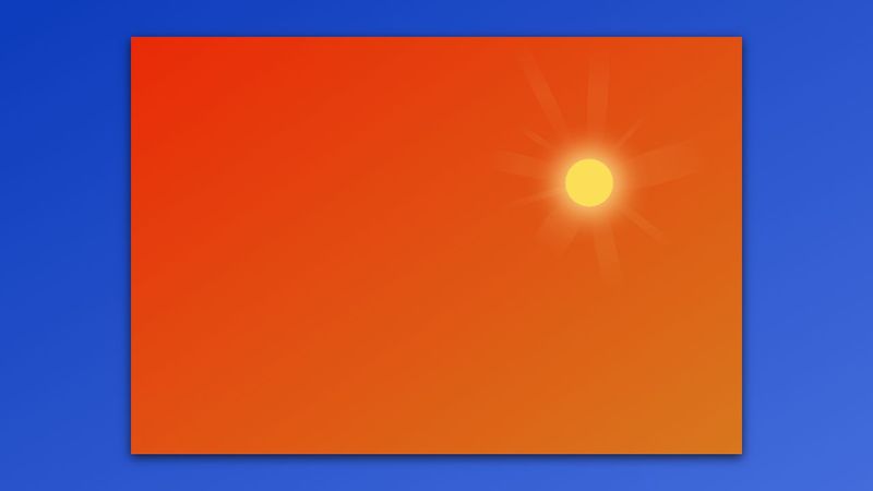 Sun CSS only animation