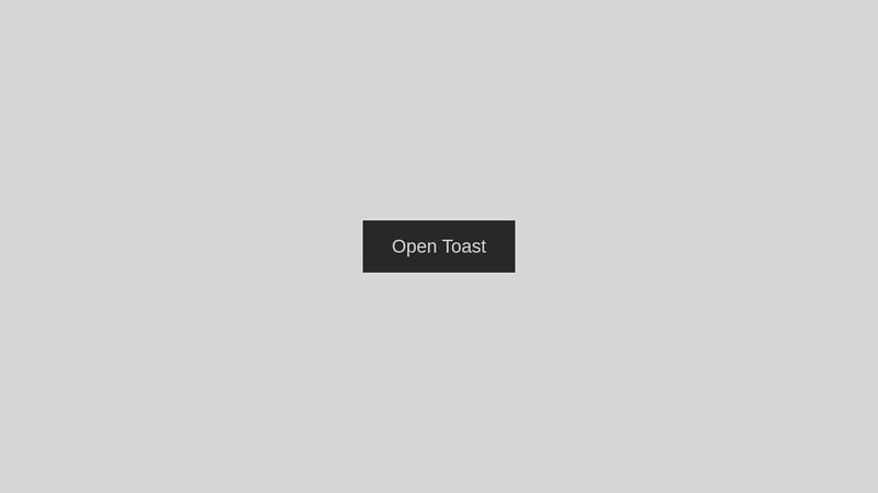 Toast - HTML, CSS & JS