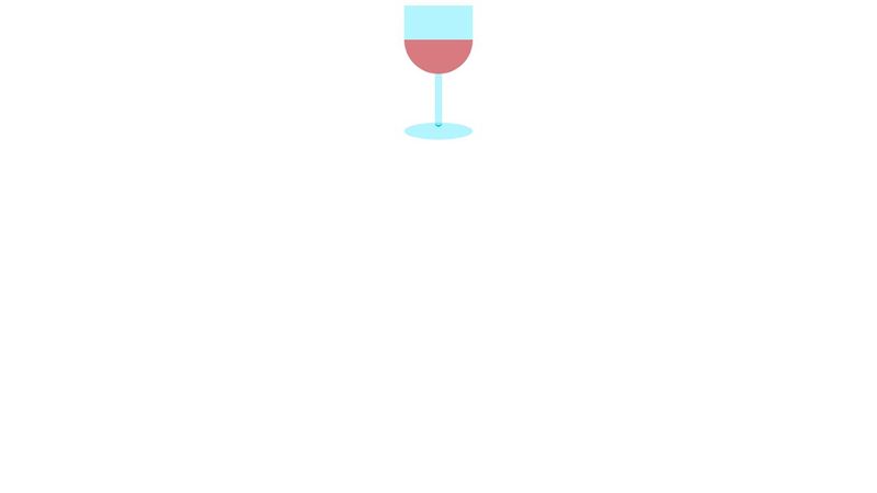 Pure CSS Wine Glass