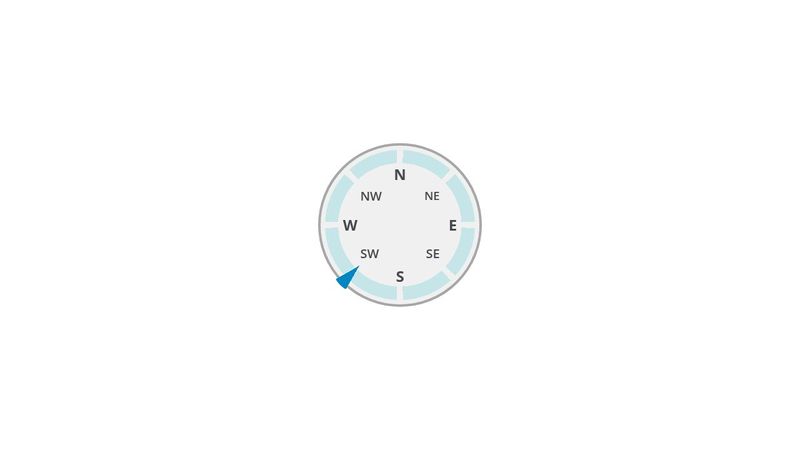 Single Element CSS Wind Rose + Labels