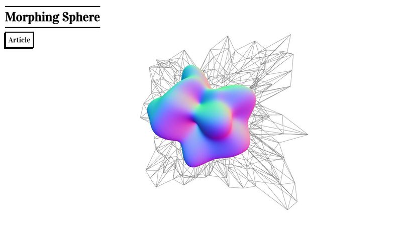 3d Three.js Morphing Sphere