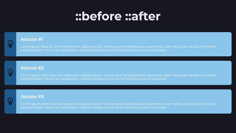 ::before ::after CSS