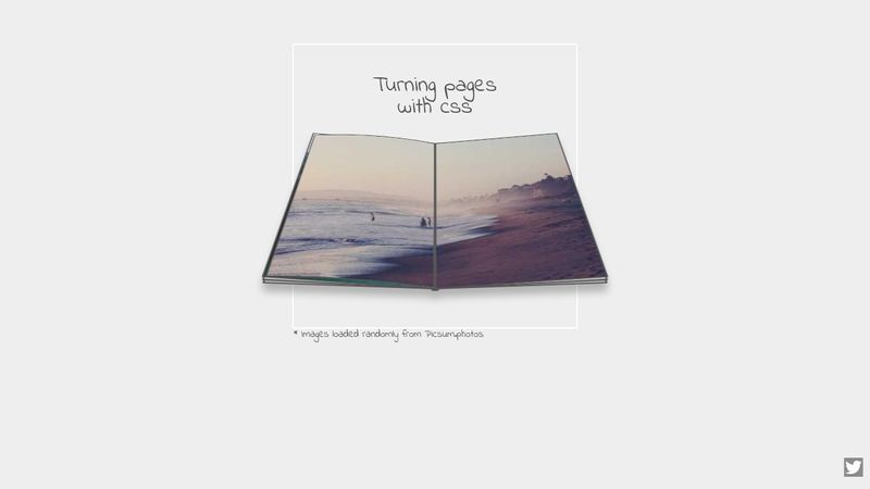Turning pages with CSS