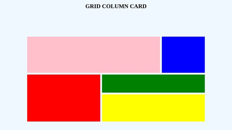 GRID COLUMN CARD