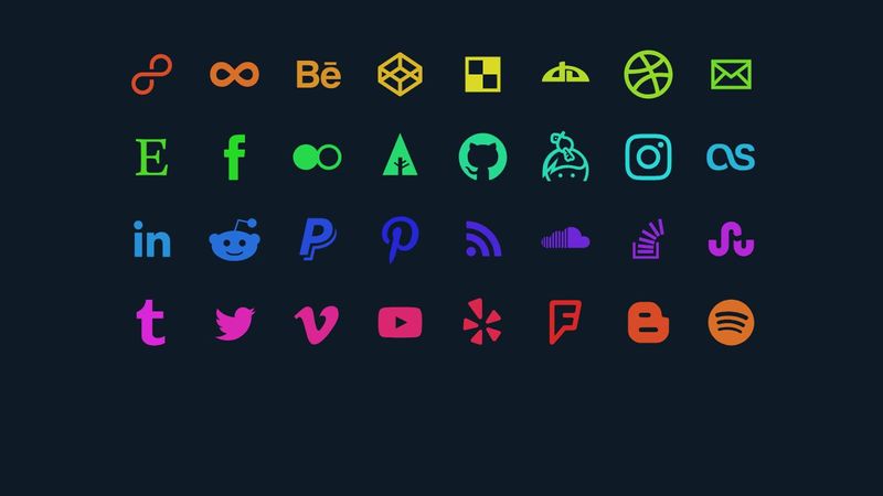 SVG Social Media Icons
