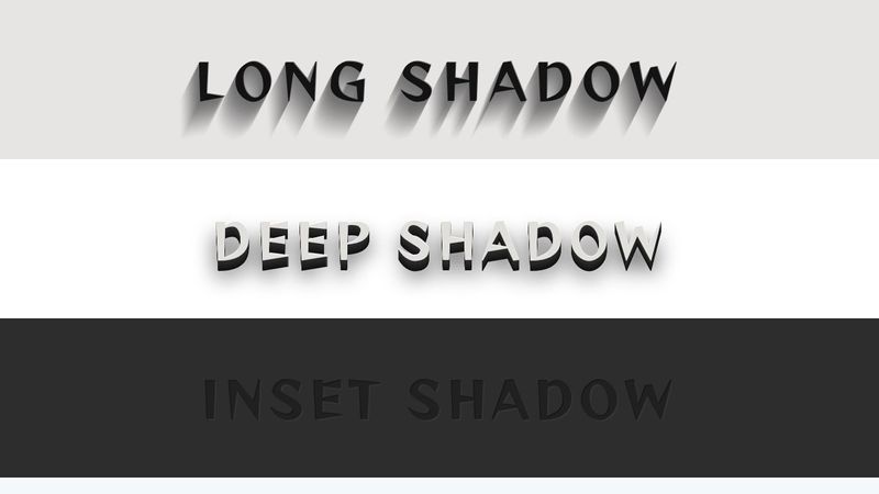 5 text shadow effects in css3