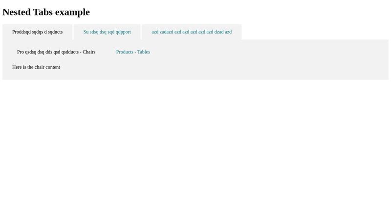 Accessible Nested Tabs Test