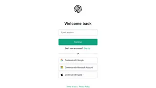 OpenAI(Chat GPT) Login Page