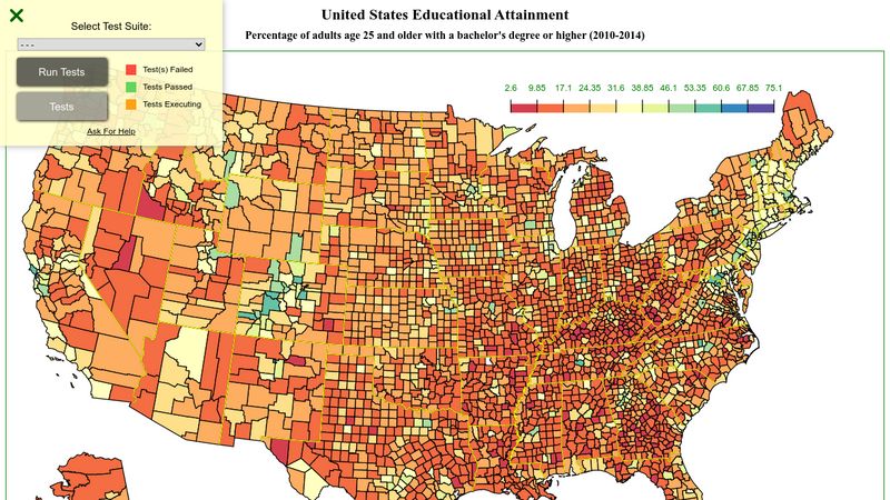 D3 Chloropleth Map FCC Challenge