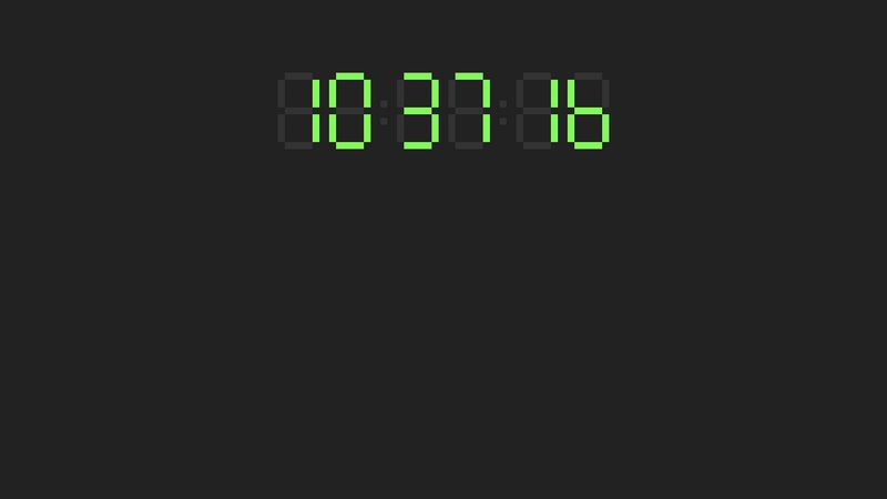 CSS Digital Clock