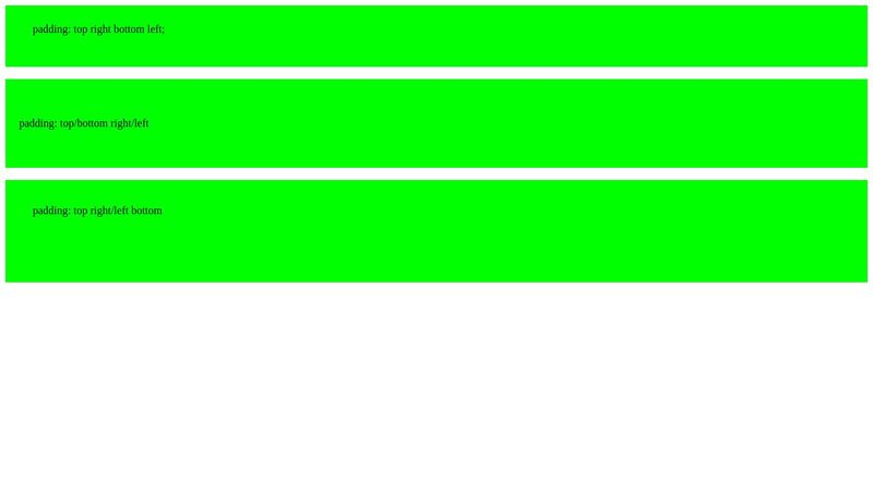 CSS Padding Shortcut