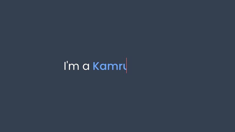 Text Typing Animation using Html & CSS | Coders Kamrul