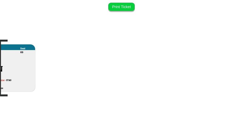 Ticket Codepen Challenge.