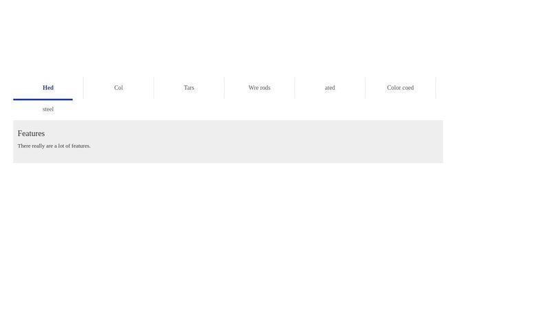 Simple pure css tabs