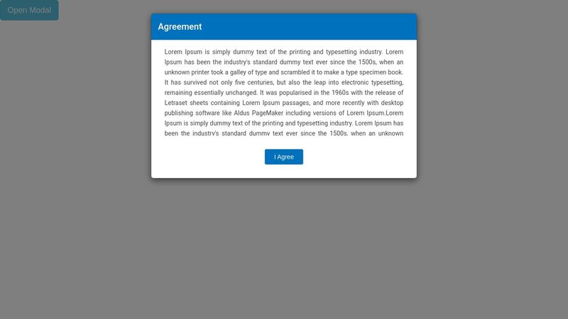 modal scroll
