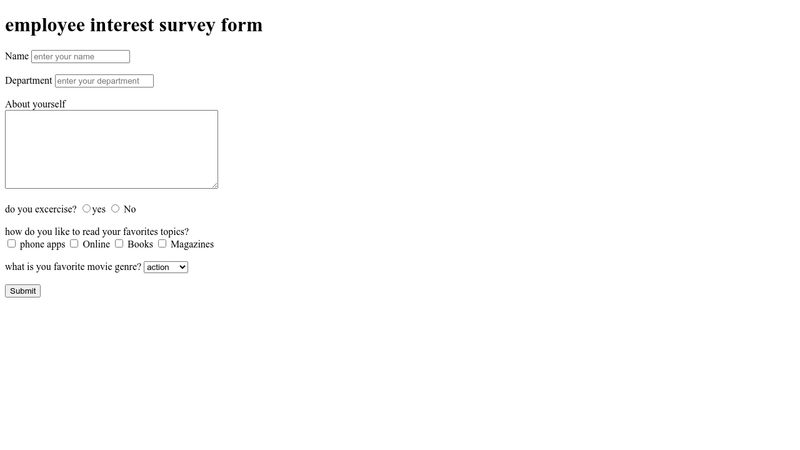 employee-interest-survey-form