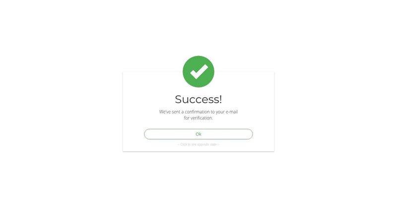 Success Modal with Animation
