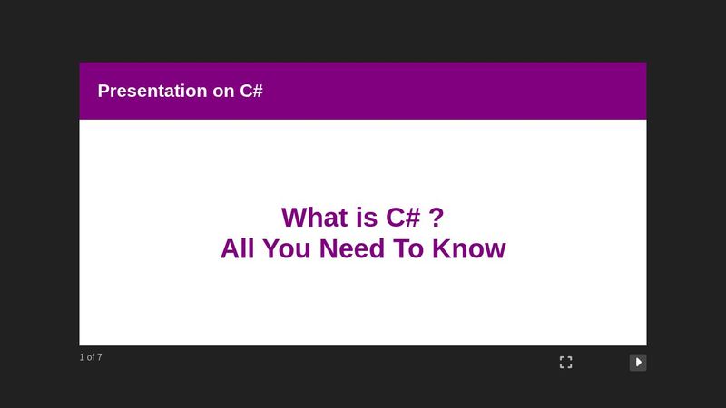 Presentation Slides with HTML, CSS and JS