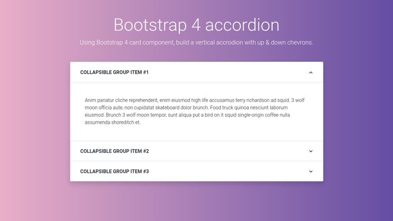 Bootstrap Accordion