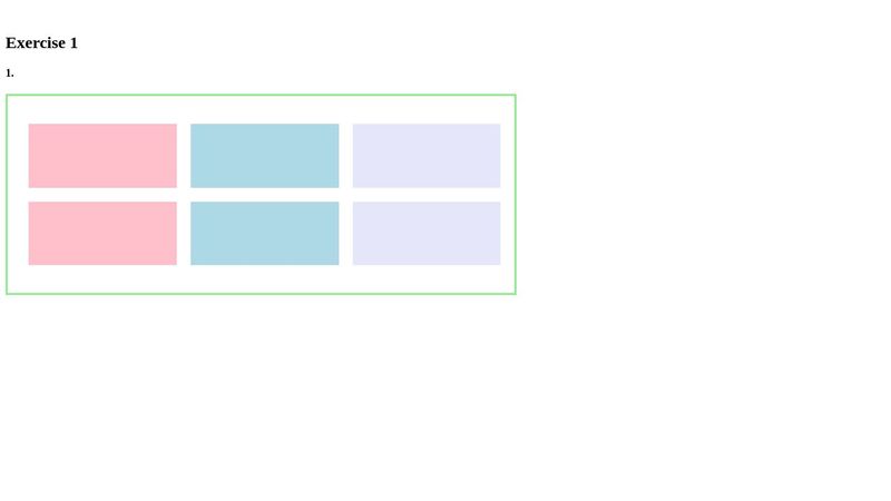 Simple flexbox exercise