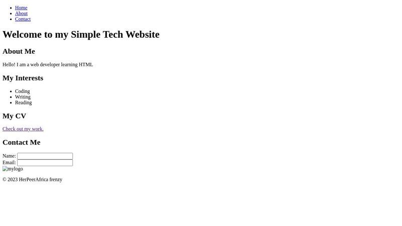 My first Html project