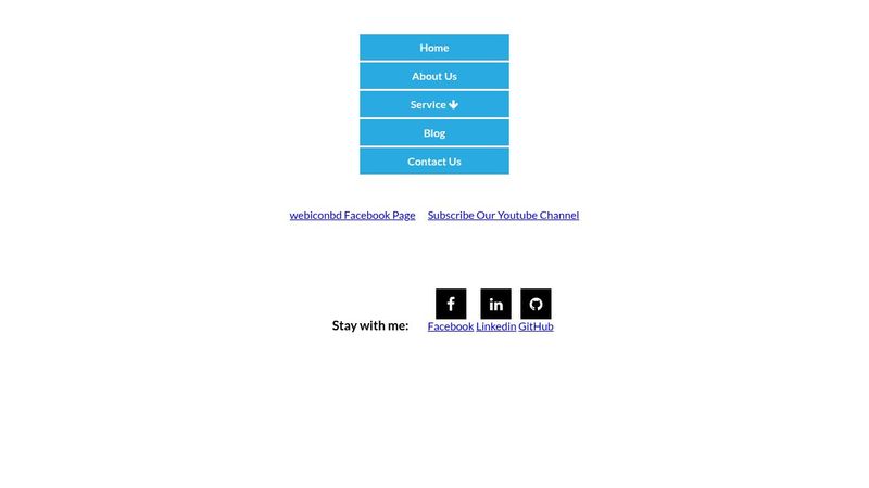 side menu with drop-down