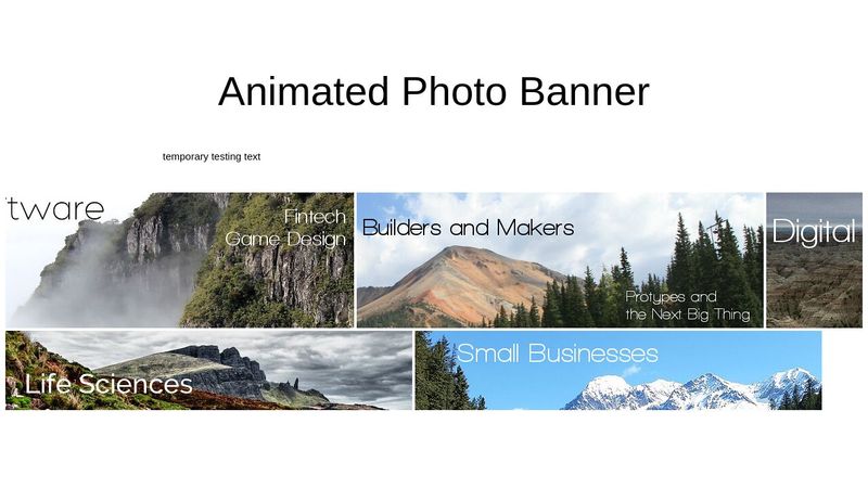 animated sliding css html scrolling banner