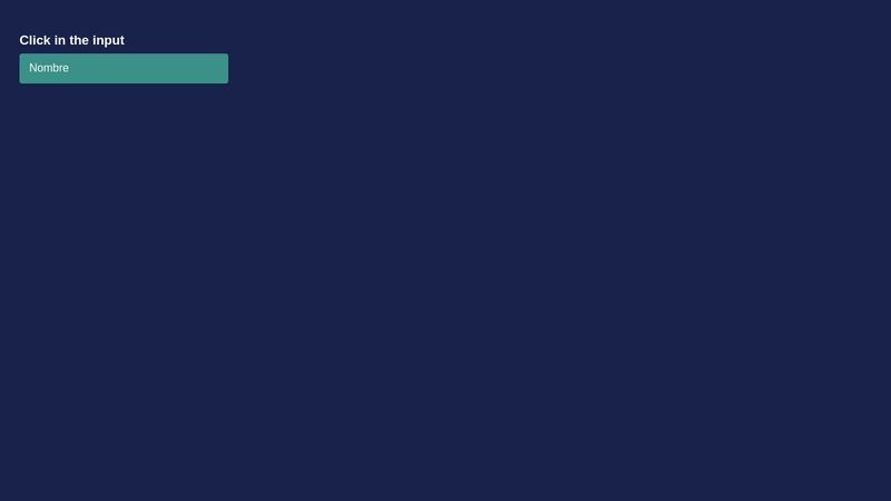 Form input fill background color left to right CSS
