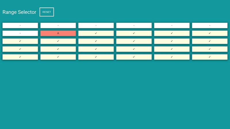 CodePen - Minimal JS Range Selector