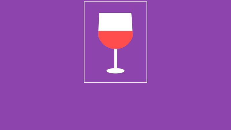 Pure CSS Wine Glass