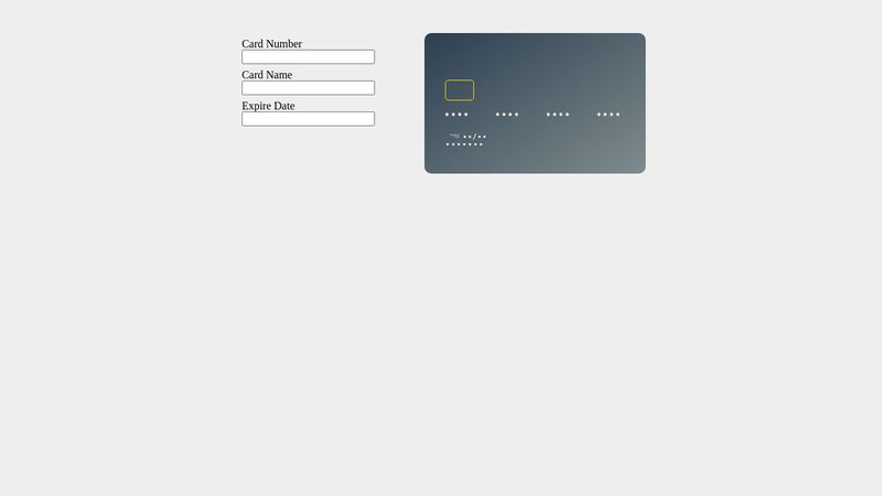 Credit Card CSS