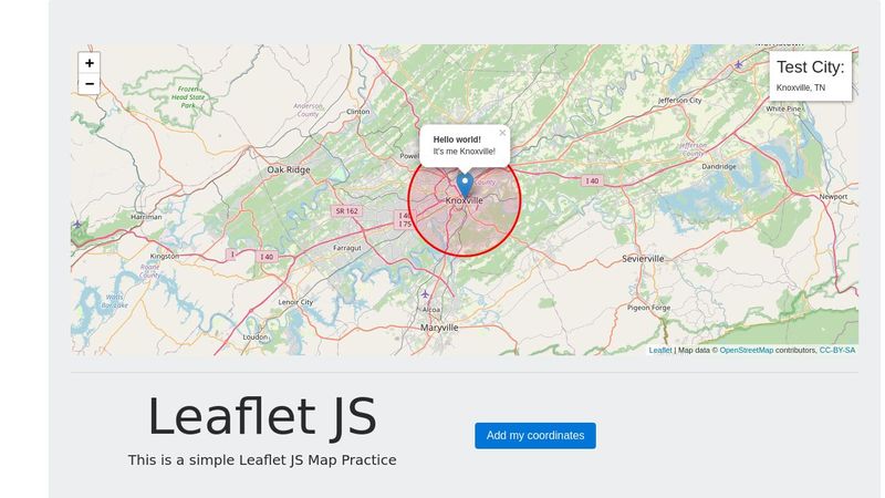 Leaflet JS Practice