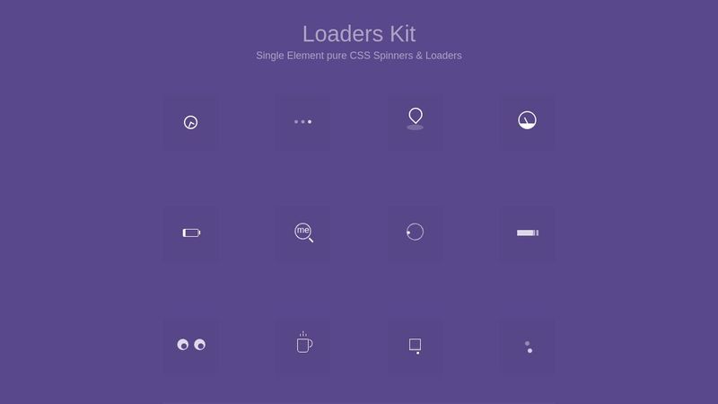 Single Element CSS Spinners & Loaders