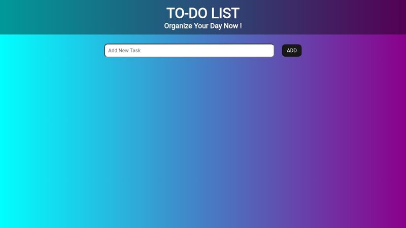 TO-DO LIST | HTML,CSS,JavaScript|