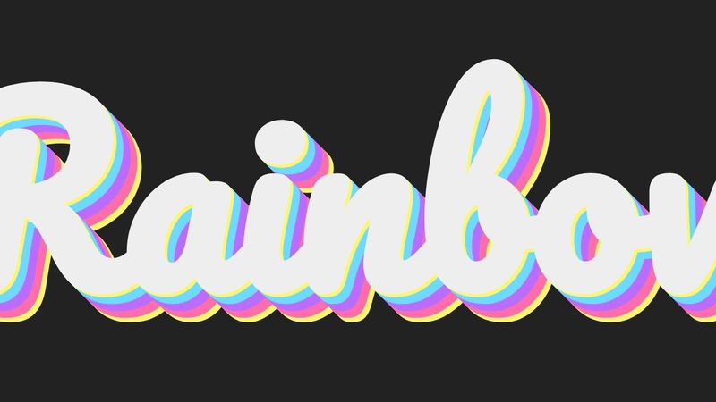 CSS Rainbow Text Shadow