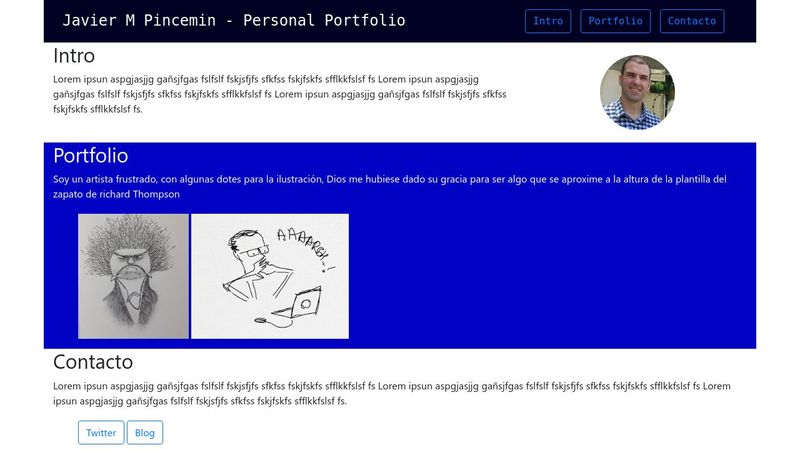 freeCodeCamp : Build a Personal Portfolio Webpage by XavMP